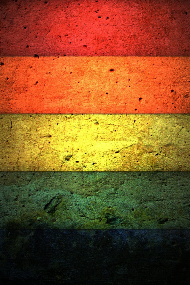 Пятицветная стена