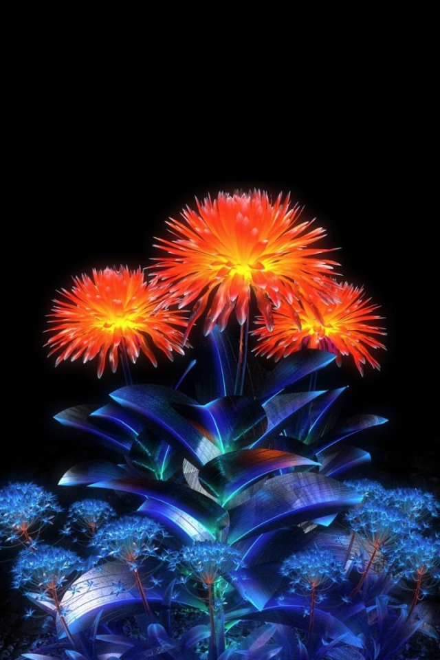 Цветы из кристаллов 