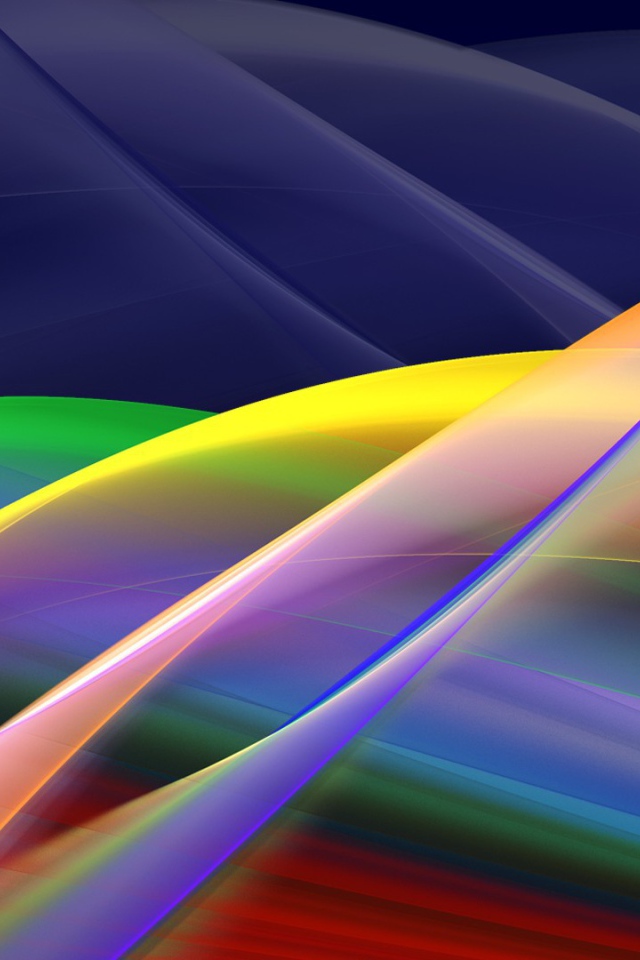 Радужные волны света