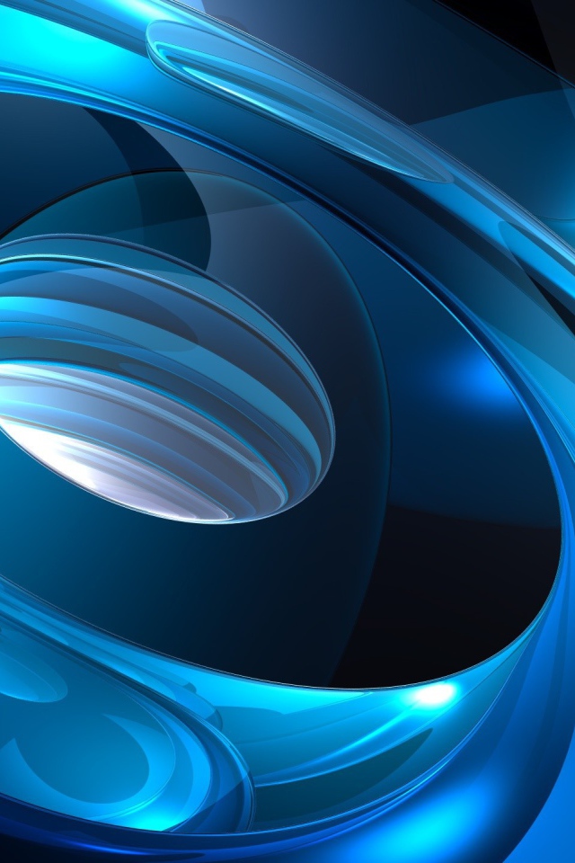 Голубая абстракция