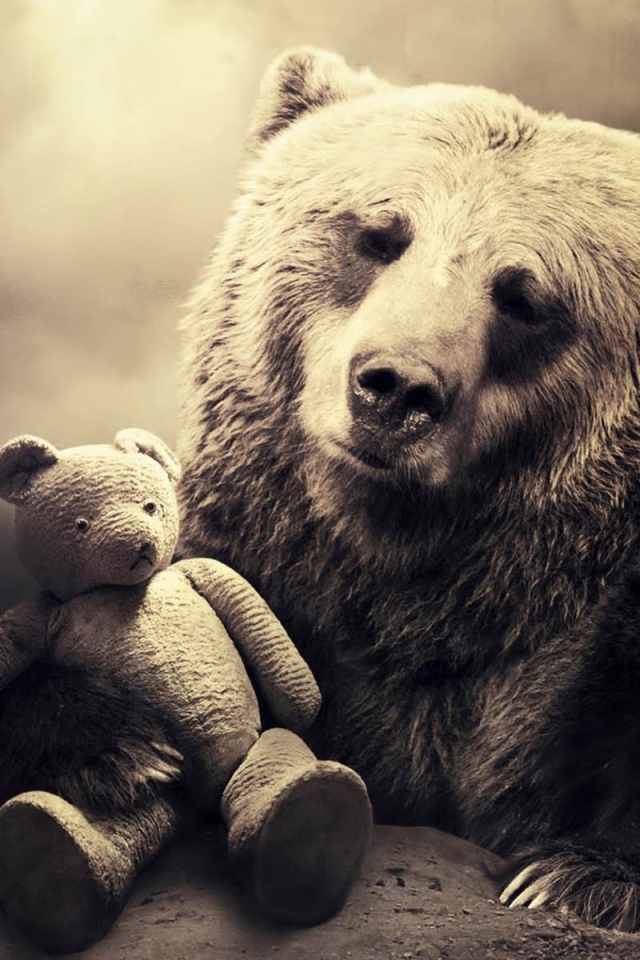 Медведь с мишкой