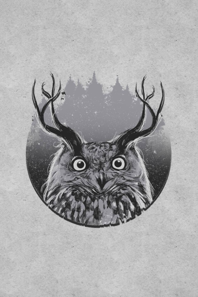 Сова с рогами