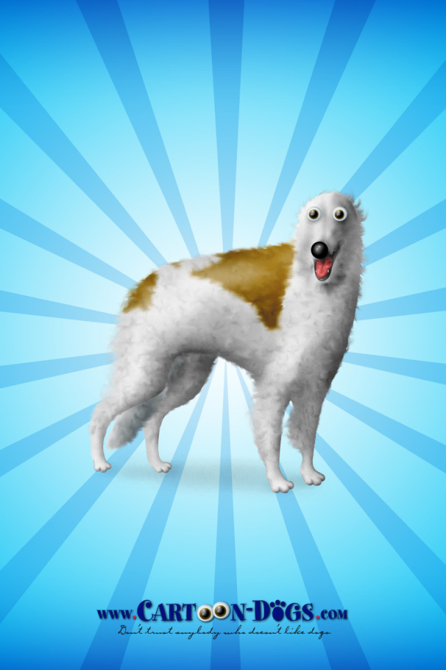 Борзая собака из мультфильма