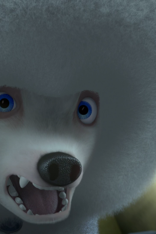 Белый пудель из мультфильма