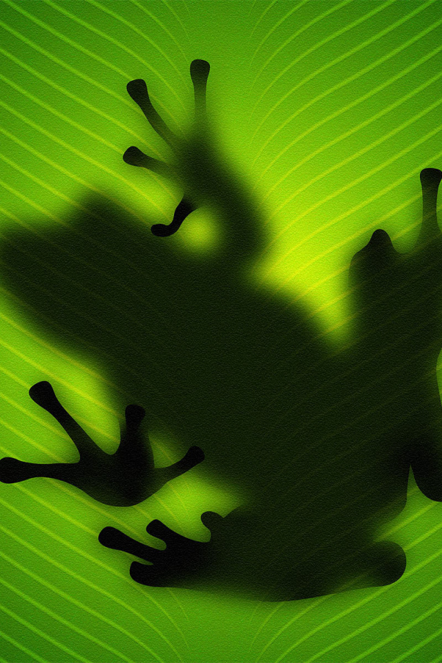 Силуэт лягушки