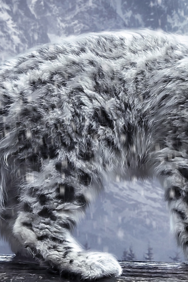 Белый леопард