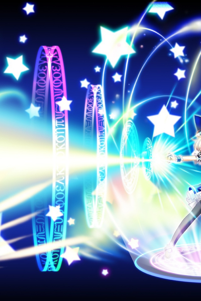 Аниме девушка с метлой