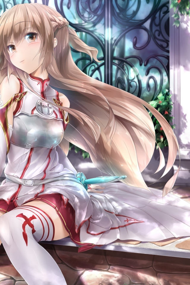 Девочка в чулках