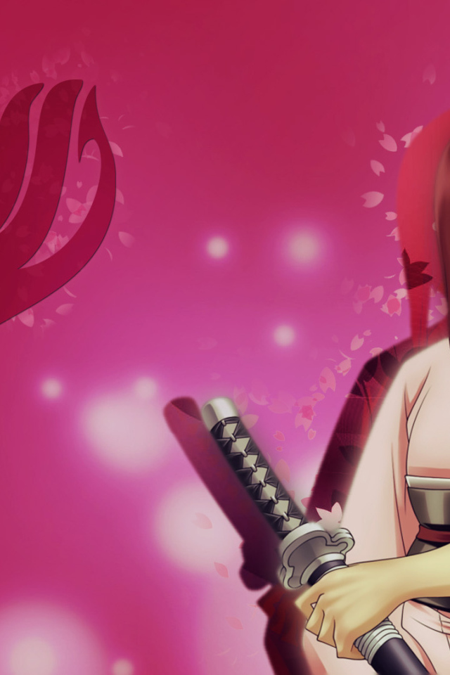 Розовая девушка Аниме