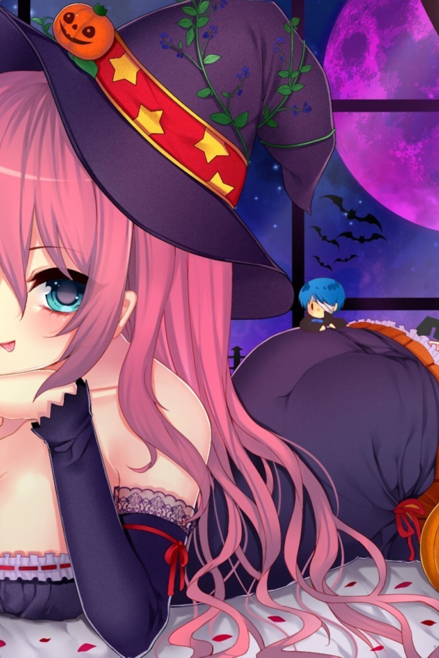 Девушка на празднике хеллоуин