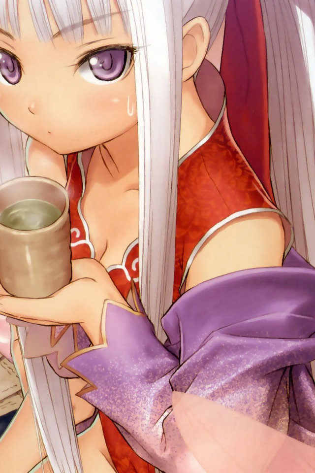 Девочка со стаканом воды