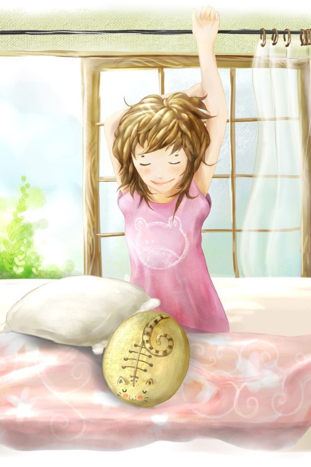 Девочка проснулась