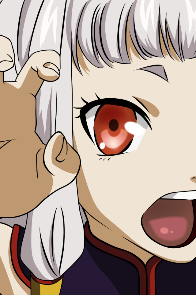 Агрессивная аниме девочка