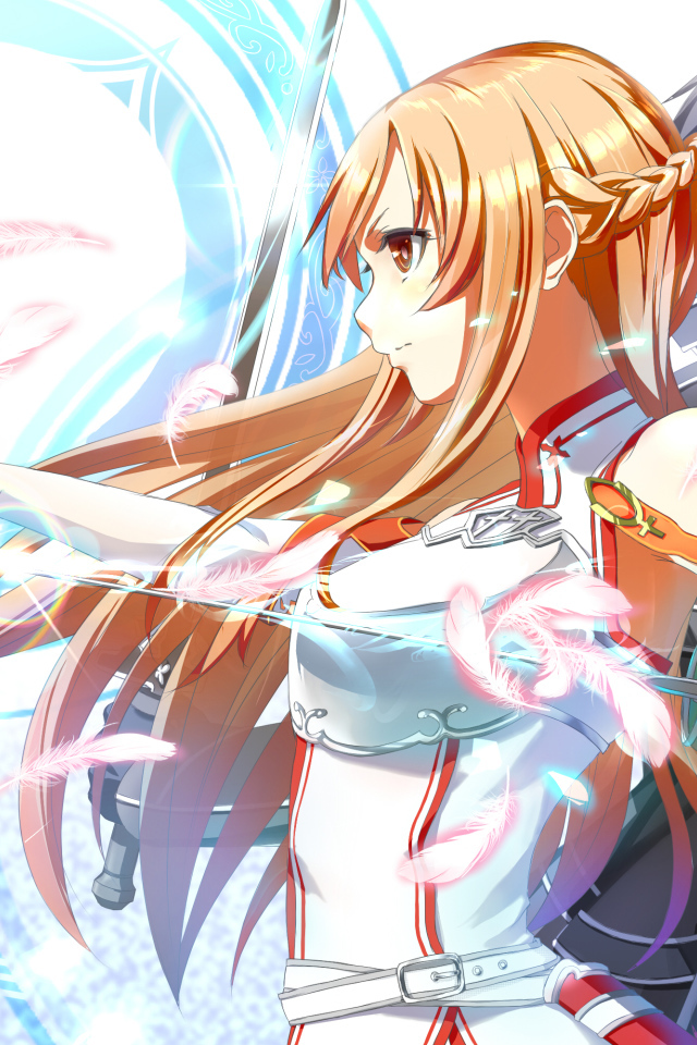 Девочка и парень с мечом