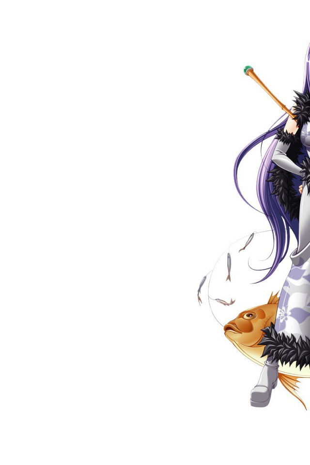 Аниме девушка с копьем