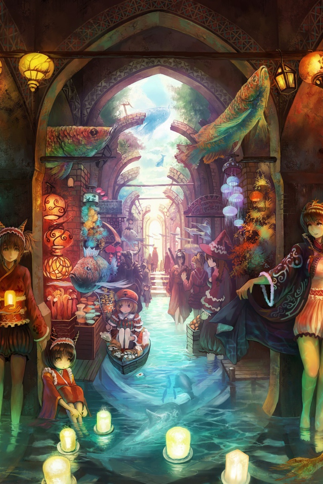 Девочки с горящими свечами