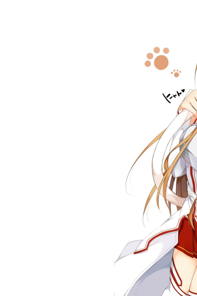 Девушка вытирает нос хвостом