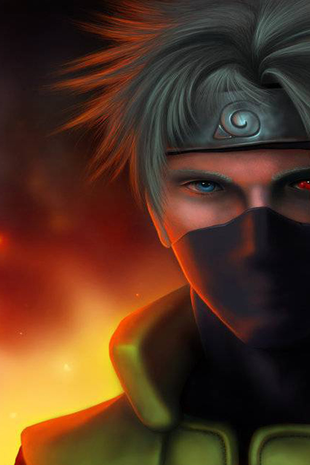 Парень на фоне пламени