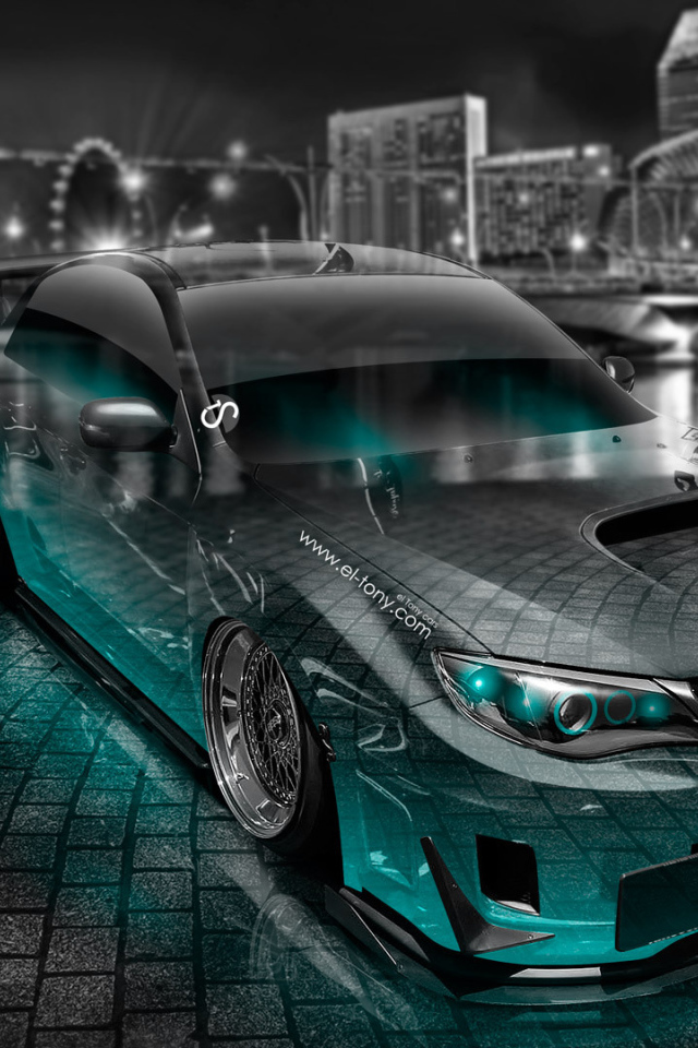 Subaru сливается с брусчаткой