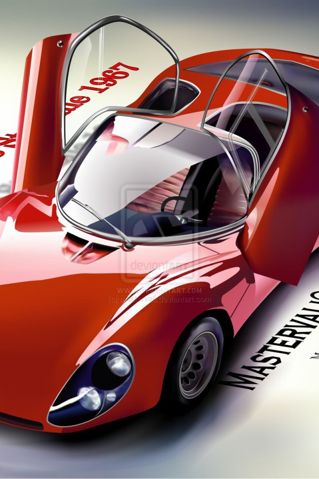 Красивый автомобиль Alfa Romeo 33 в Москве