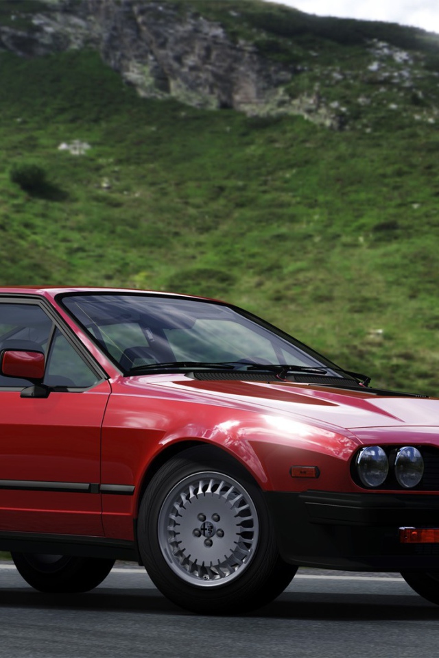 Красивый автомобиль Alfa Romeo alfetta