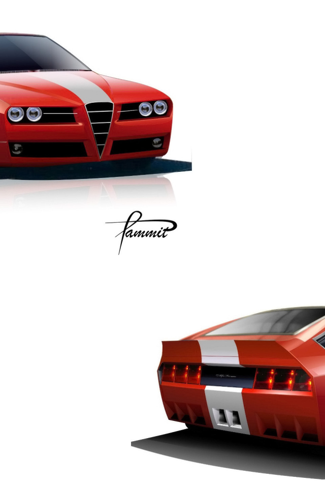 Красивый автомобиль Alfa Romeo gtv