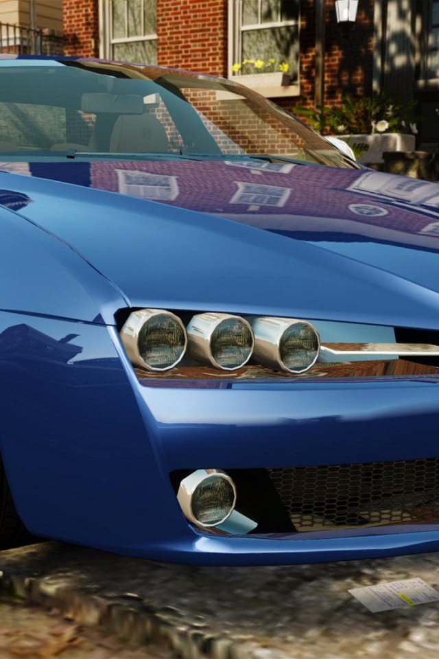 Синяя Alfa Romeo 159