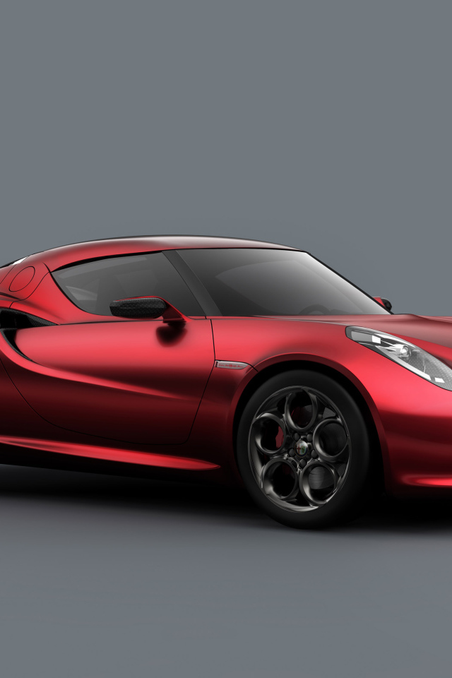Красивый автомобиль Alfa Romeo 4c в Москве