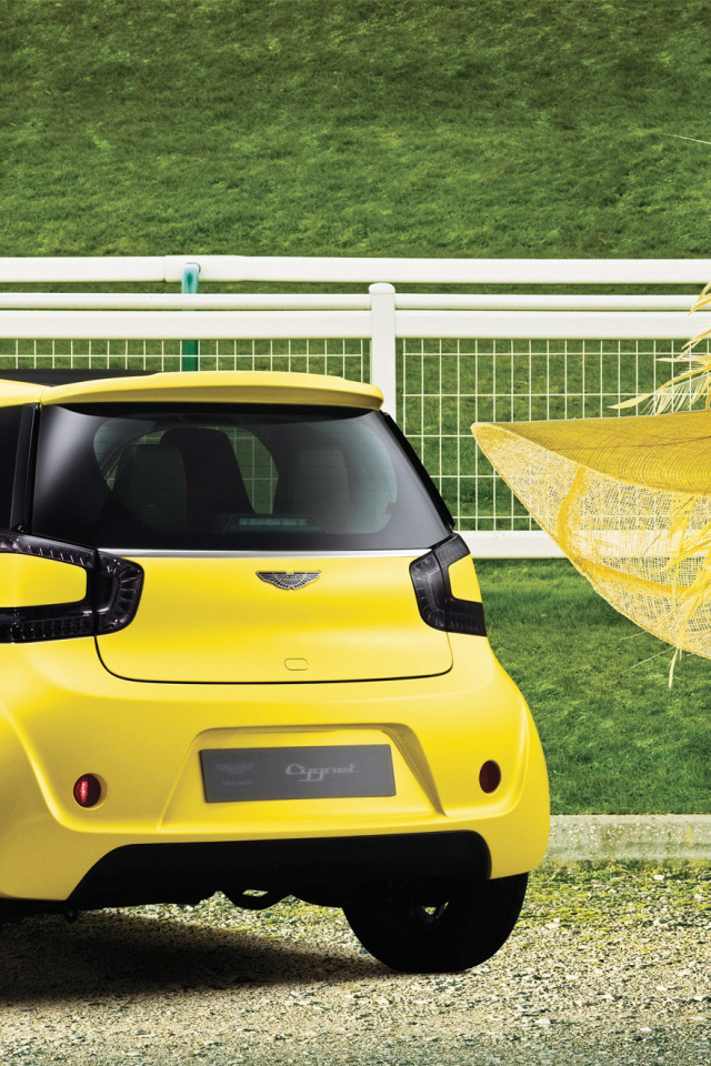 Автомобиль марки Aston Martin модели cygnet