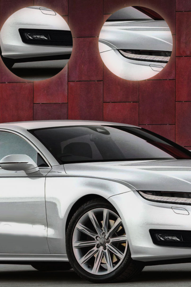 Красивый автомобиль Audi A8 2014 в Москве