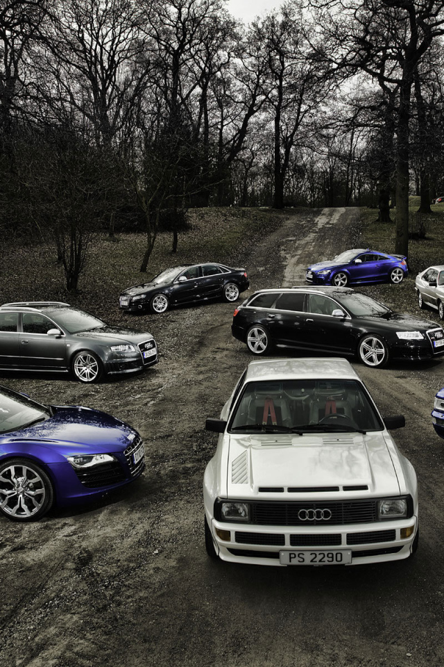 Красивый автомобиль Audi quattro