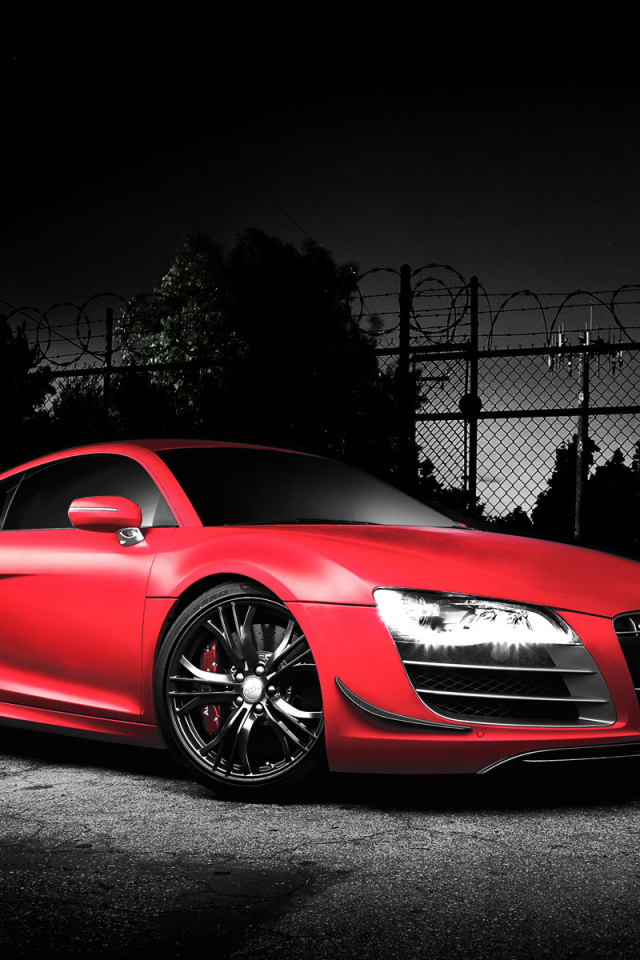 Красивый автомобиль Audi r8