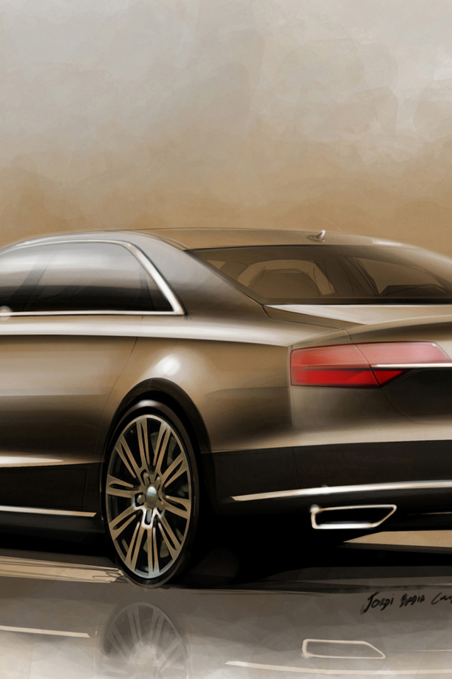 Новая машина Audi A8 2014