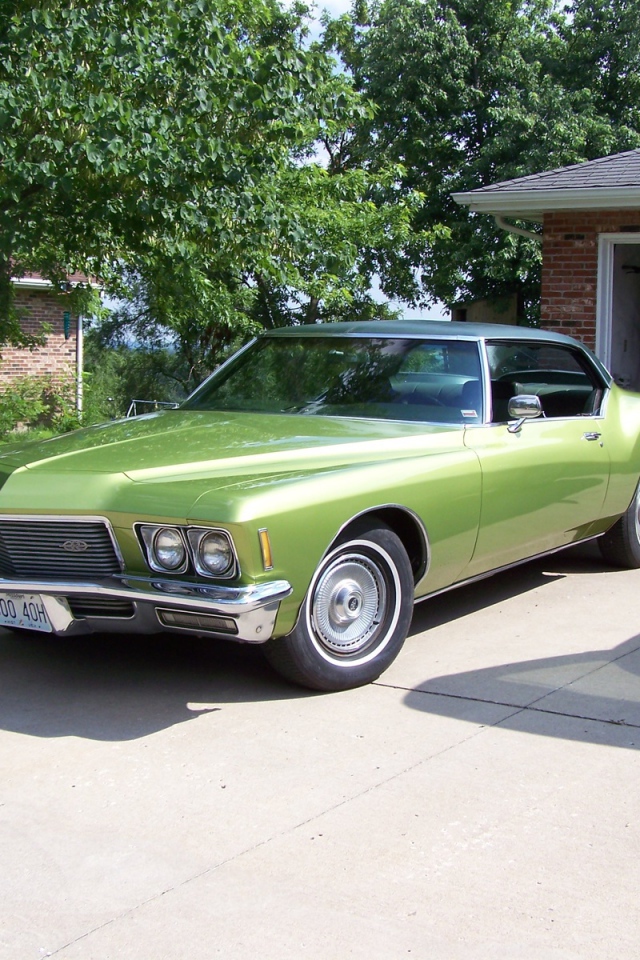 Зеленый buick riviera 1971