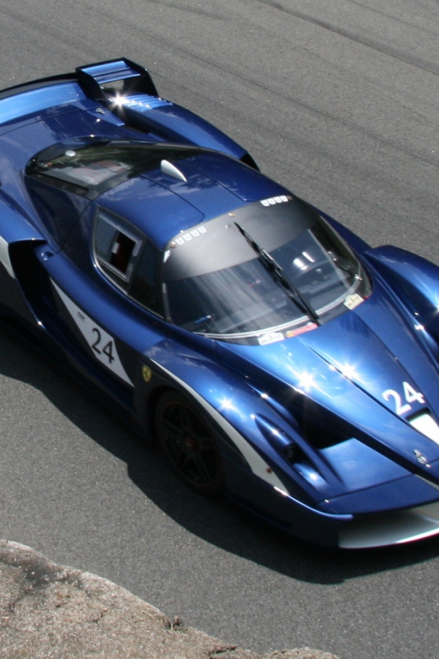 Blue Ferrari FXX