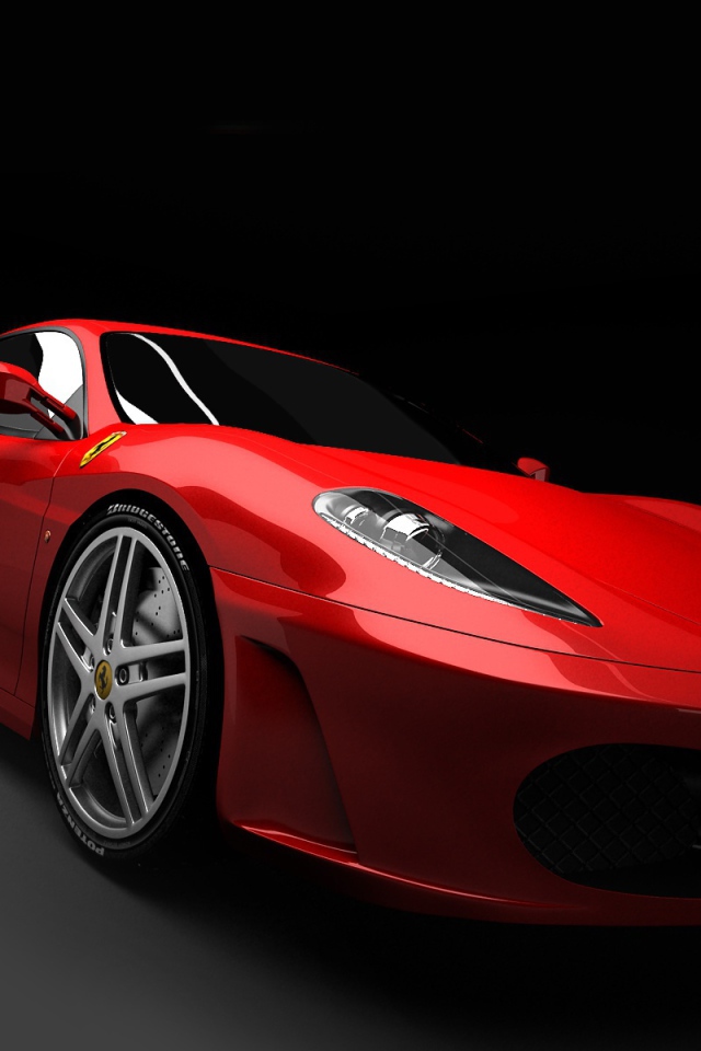 Красный Ferrari f430