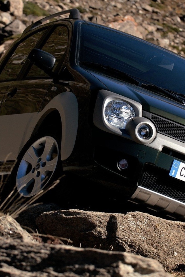 Красивый автомобиль Fiat Panda