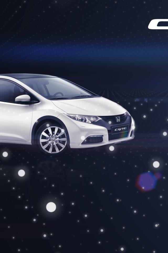 Красивый автомобиль Honda Civic 5D