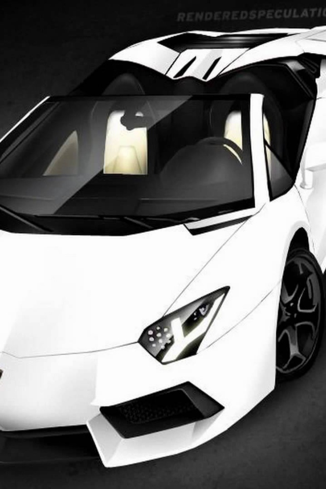 Красивый автомобиль Lamborghini Avendator 2014