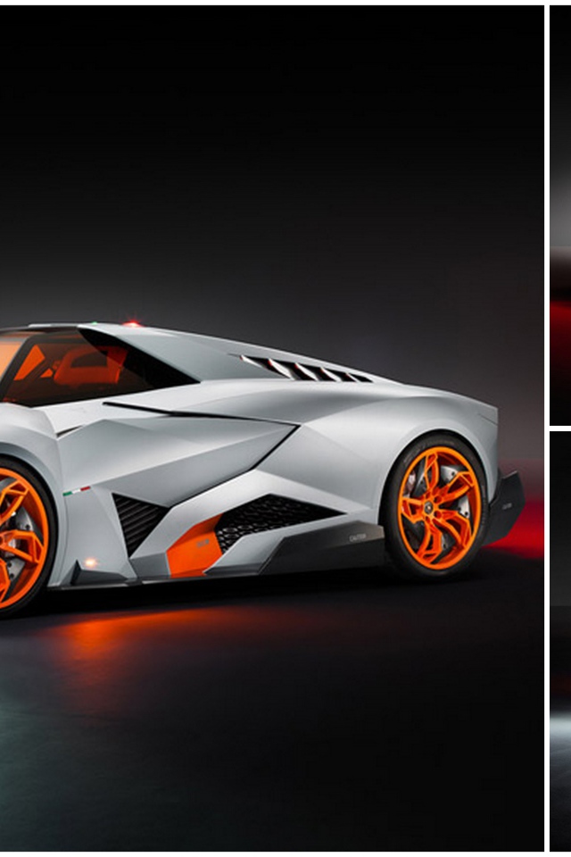 Автомобиль Lamborghini Egoista на дороге