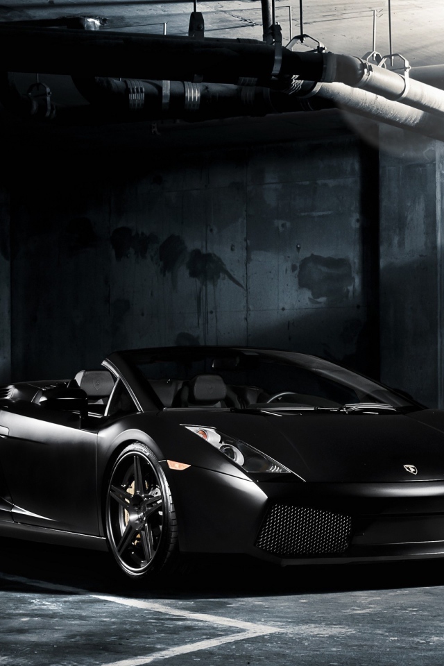 Черный Lamborghini gallardo