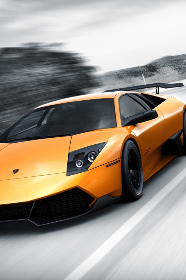 Lamborghini murcielago в дороге 