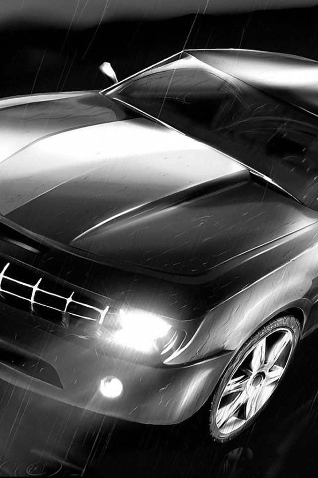 Автомобиль под дождем