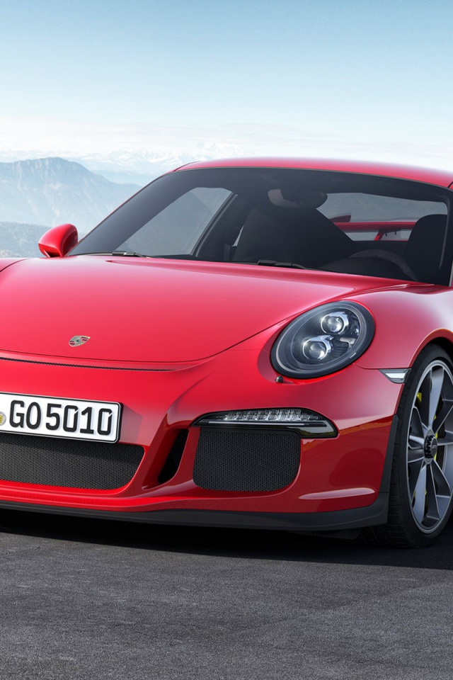 Красный Porsche 911