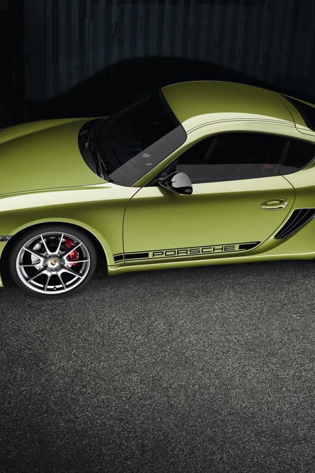 Зеленый Porsche cayman