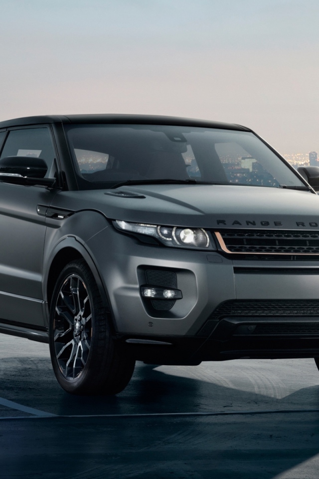 Серебристый лэнд ровер