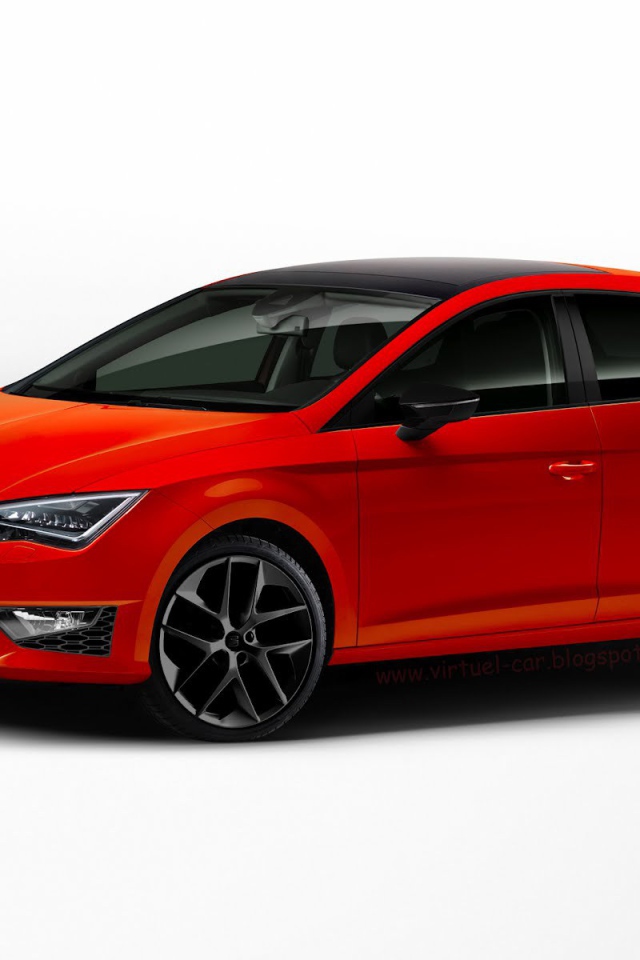 Красивый автомобиль Seat Leon Cupra 2014
