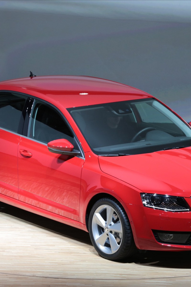 Красивый автомобиль Skoda Octavia 2013 в Москве