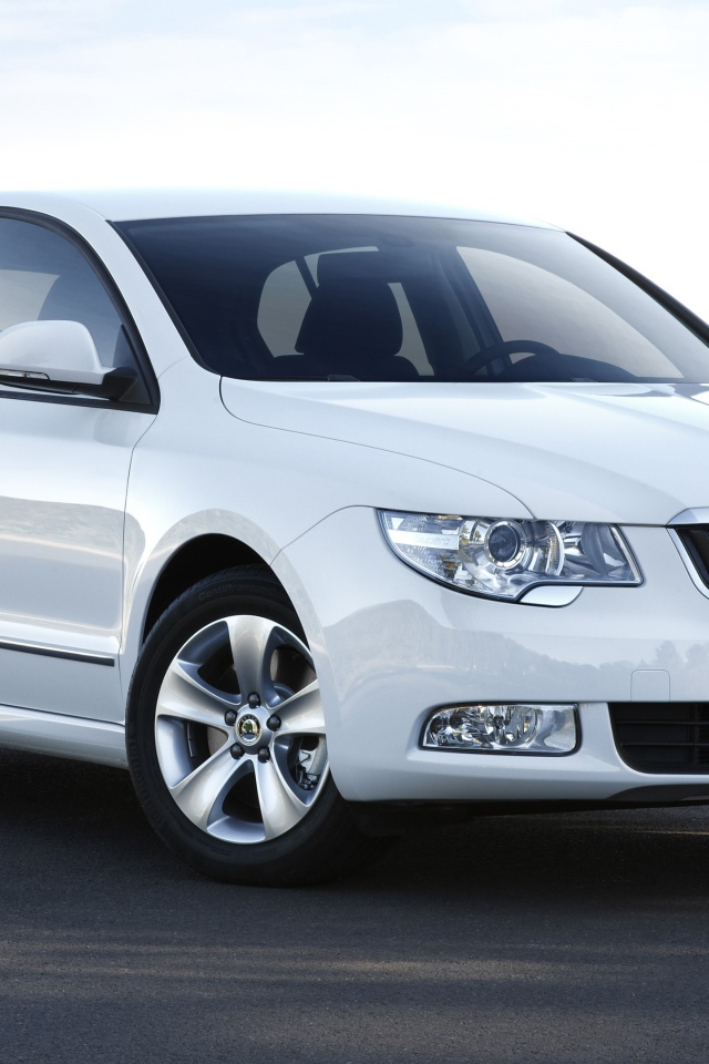 Красивый автомобиль Skoda Octavia Scout 2014