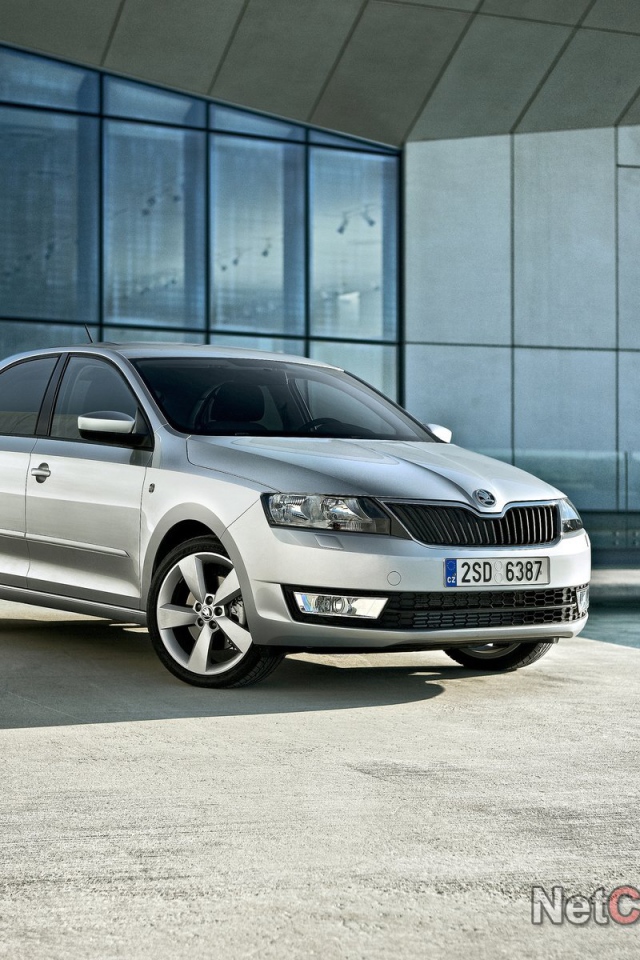 Красивый автомобиль Skoda Rapid